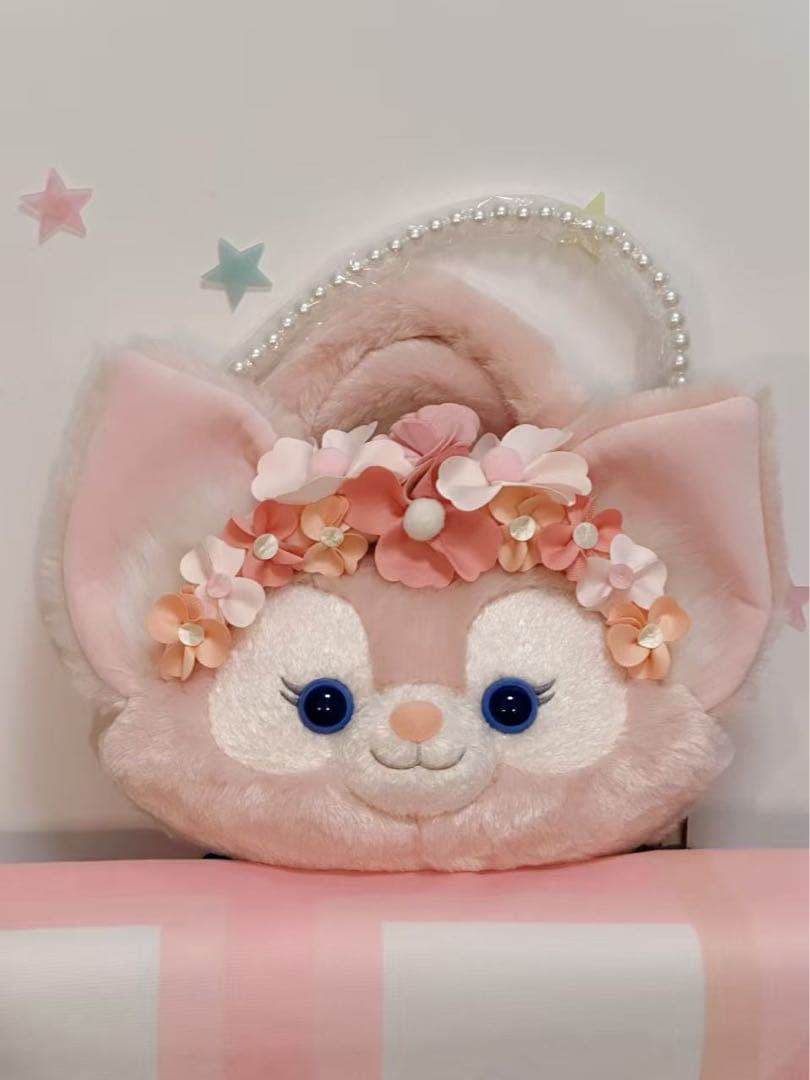 激カワ❗️上海ディズニー　中秋 リーナベル ショルダーバッグ　パールチェーン付き