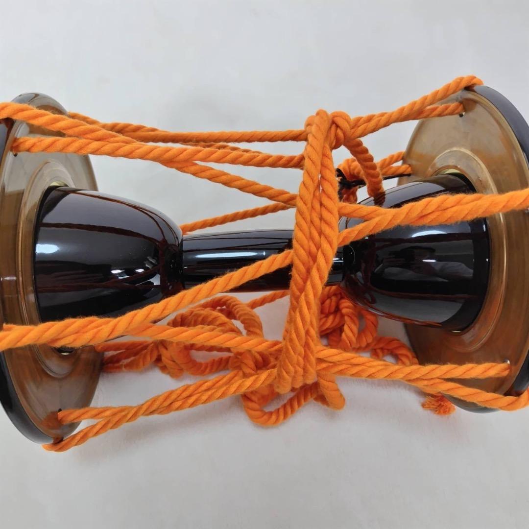 合成皮革製　小鼓　入門セット　和楽器　美品　ケース付き