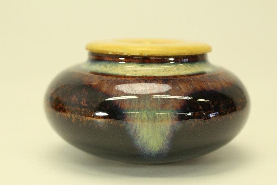 茶道具 時代 茶入 良蓋 古裂仕服(A770)