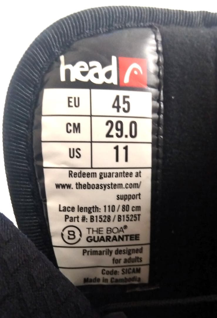 HEAD ヘッド FOUR BOA FOCUS スノーボードブーツ 29cm