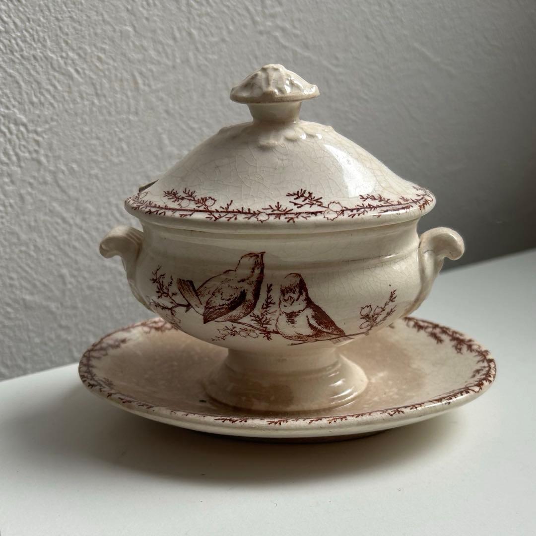 フランスアンティーク　クレイユモントローSYLVAミモザシリーズ　ムタディエ