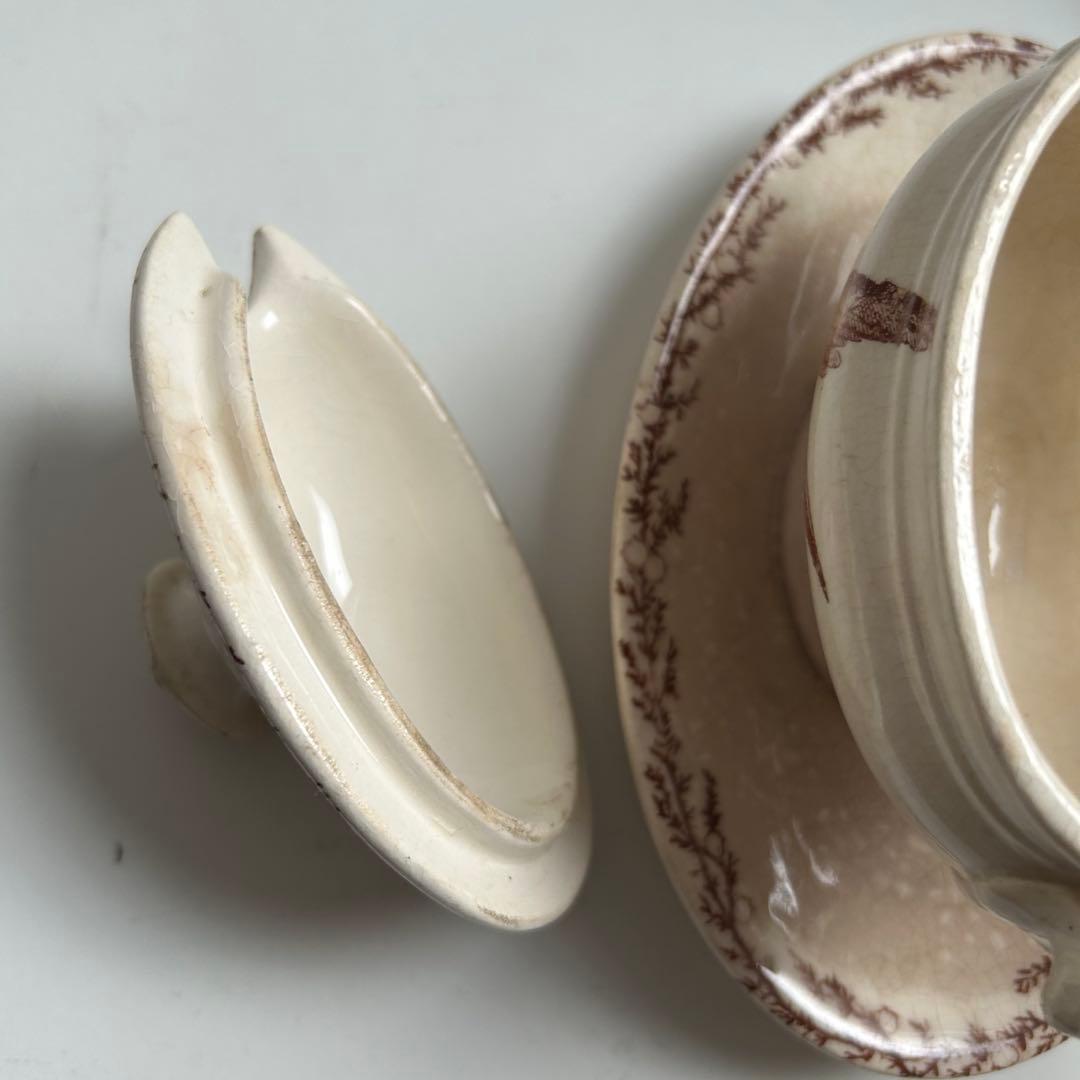 フランスアンティーク　クレイユモントローSYLVAミモザシリーズ　ムタディエ