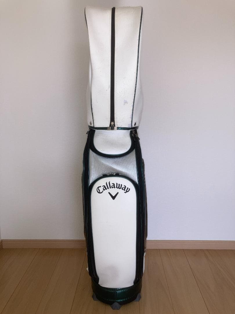 Callaway　キャロウェイ　キャディバッグ　カラー：ホワイト／ダークグリーン