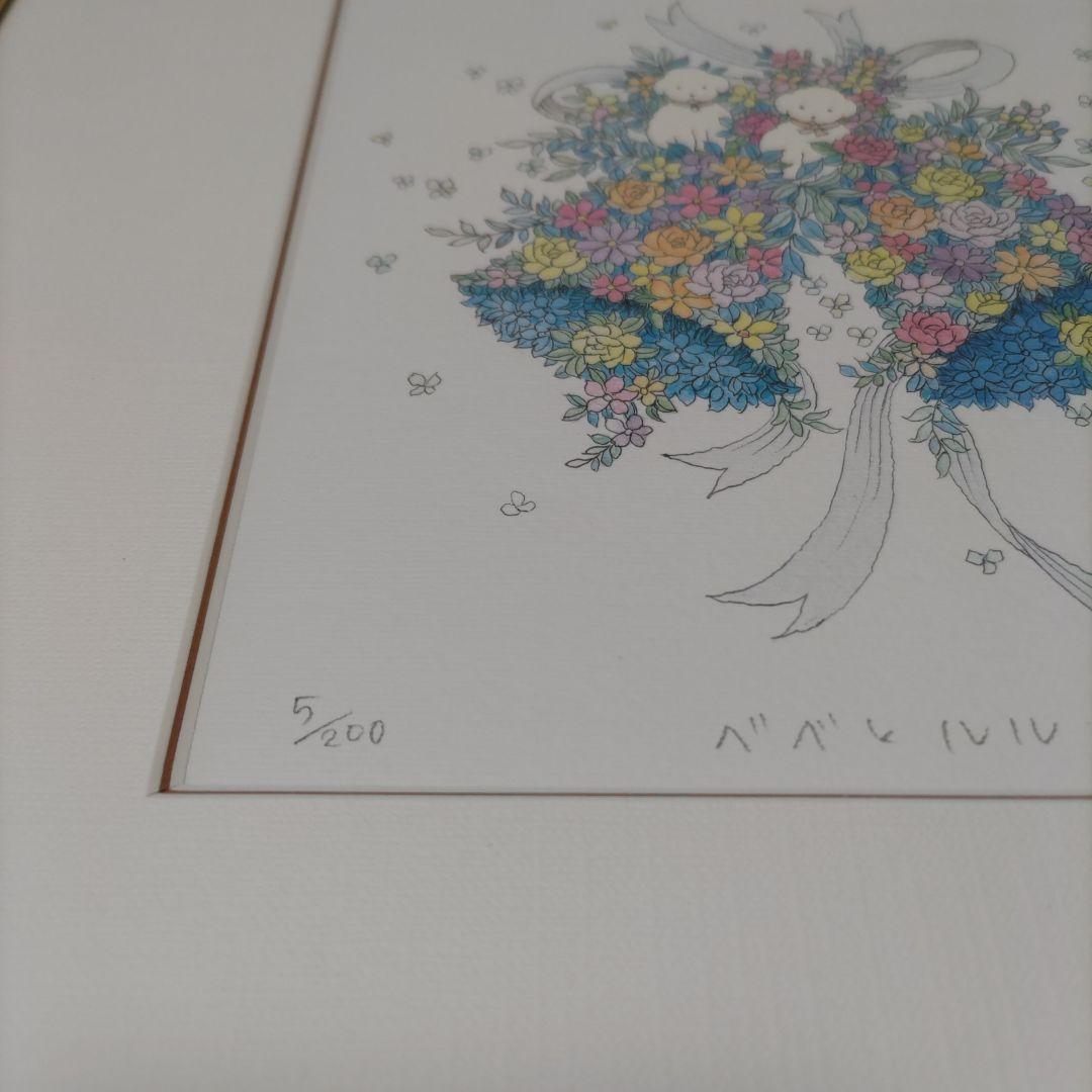 藤波 美梨 シルクスクリーン 額装 ☆ 直筆サイン・エディション有 ☆ 限定版画