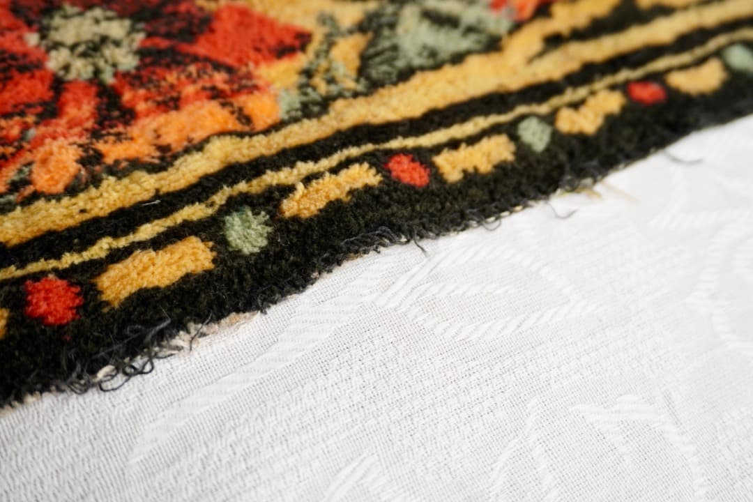 フランス ヴィンテージ 6匹の猫のタペストリー ラグ