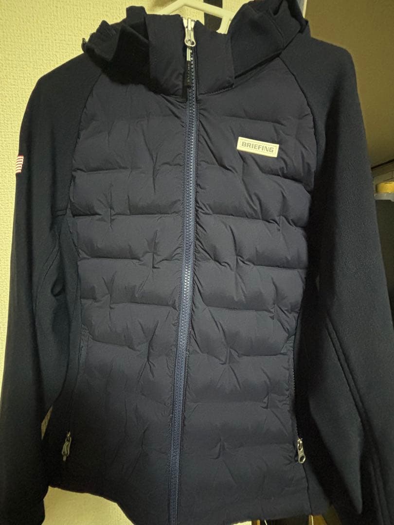 BRIEFING ネイビー フード付きジャケット