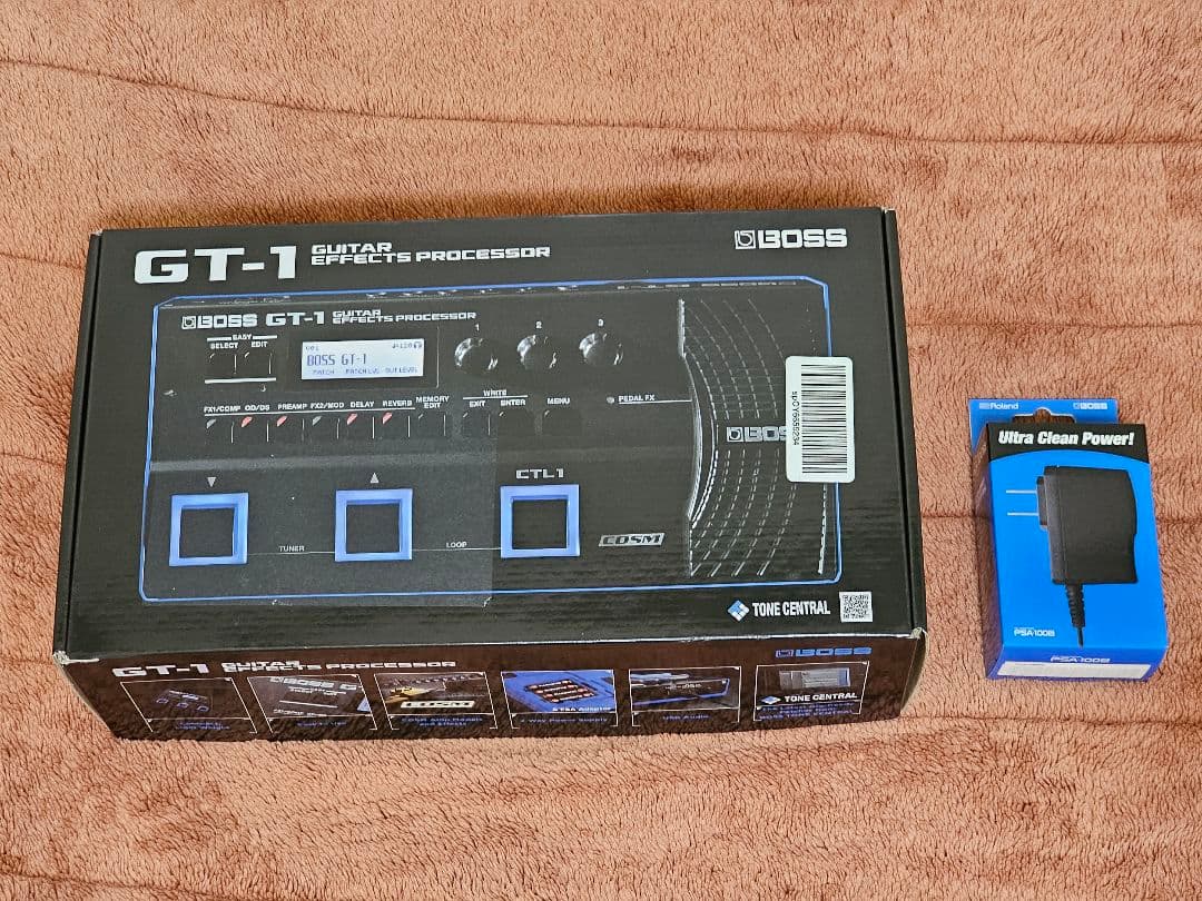 BOSS GT-1 アダプター付き マルチエフェクター