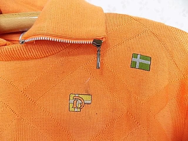 34003　アダバット　メンズ　ニット　オレンジ　サイズ1