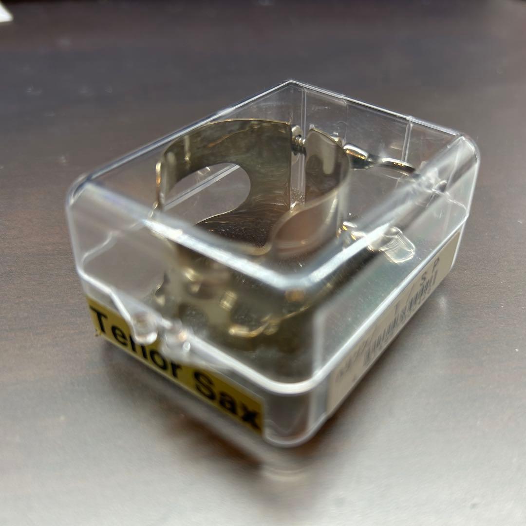 復刻版ハリソンリガチャー テナーサックス用　銀メッキ 中古品