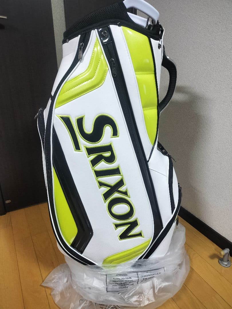 【最終価格】Srixon キャディバッグ ホワイト/イエロー