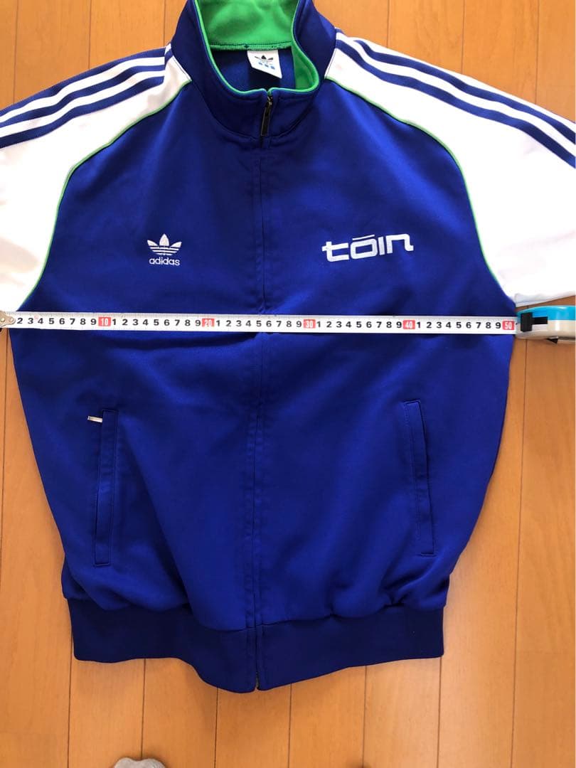 adidas トレーニングジャージ 青　桐蔭学園　上下