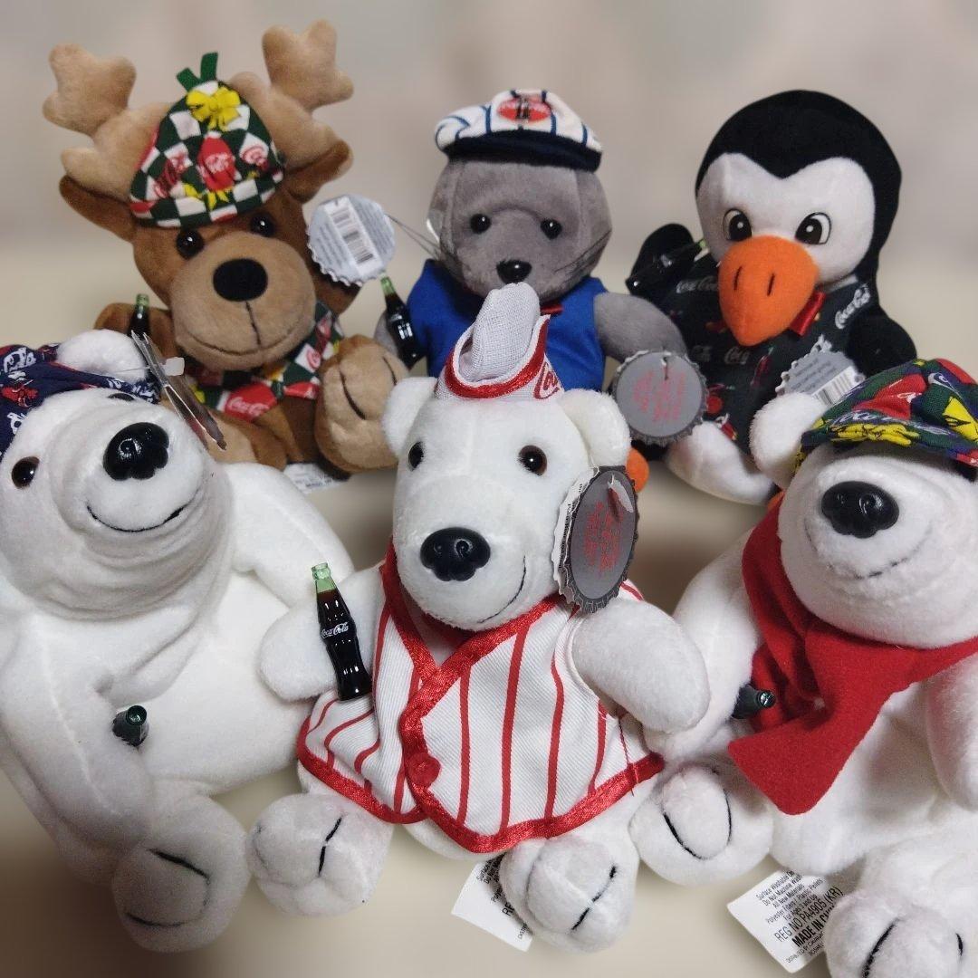 コカ・コーラ ビーンバッグプラッシュ ぬいぐるみ 6体まとめ売り