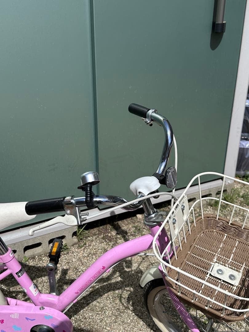 子供用自転車 16インチ ピンク バスケット付き