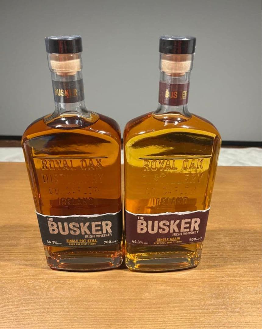 バスカー　ウイスキー　青　グレー　セット　シングルポットスチル　グレーン