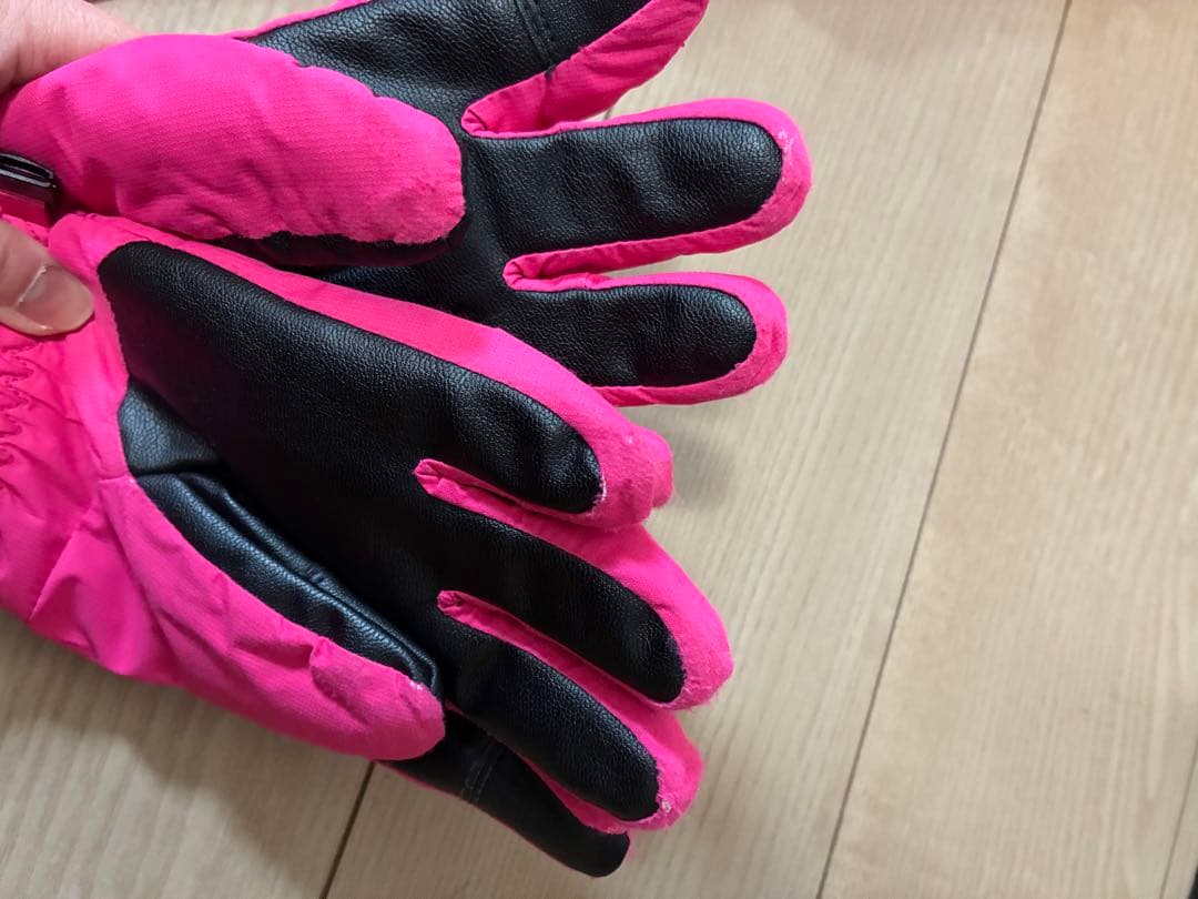 ノースフェイス　スノーパンツ　手袋　ピンク　キッズ