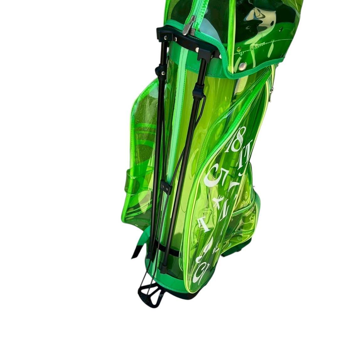 フランク三浦キャディバッグ イエローグリーン (透明緑色)