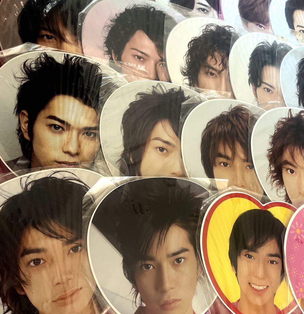 【貴重】嵐　松本潤　Jr.時代 含む 歴代うちわ 21点 まとめ売り