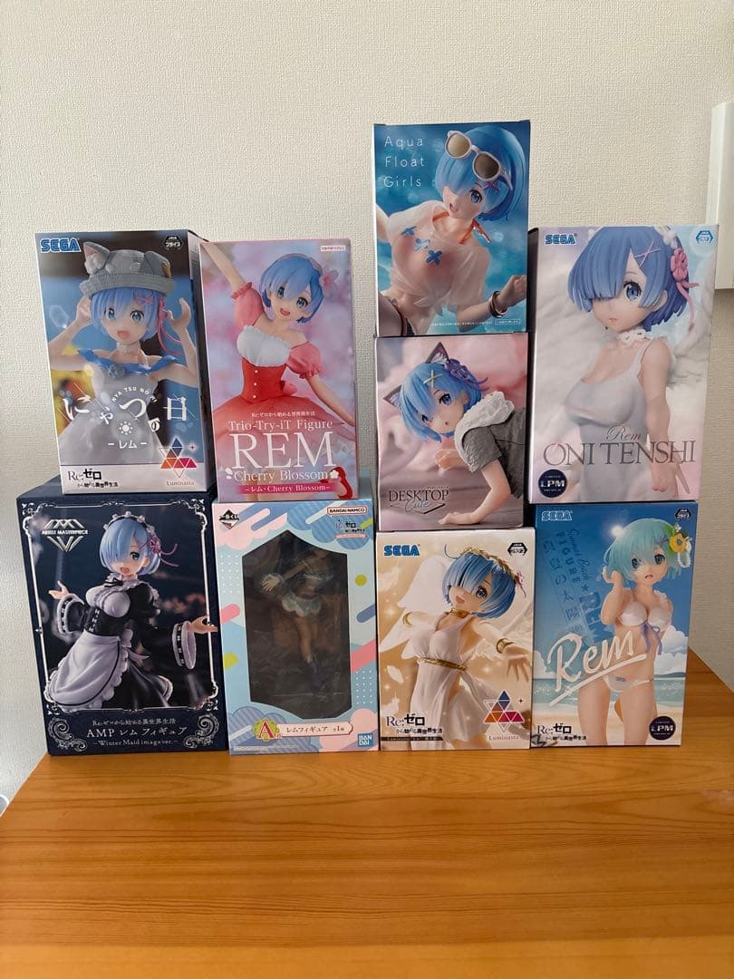 リゼロ レム フィギュア 計9点 一番くじ A賞あり