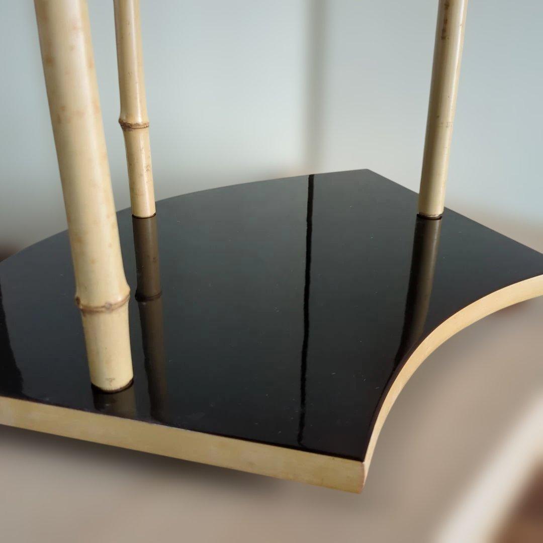 扇面棚 即中斎好 茶道具　棚　木製　漆器　組み立て式　在銘　木箱