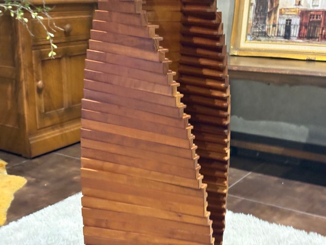 ② Jonny B 回転式CDラック　コレクションケース　ウォールナット　RZ