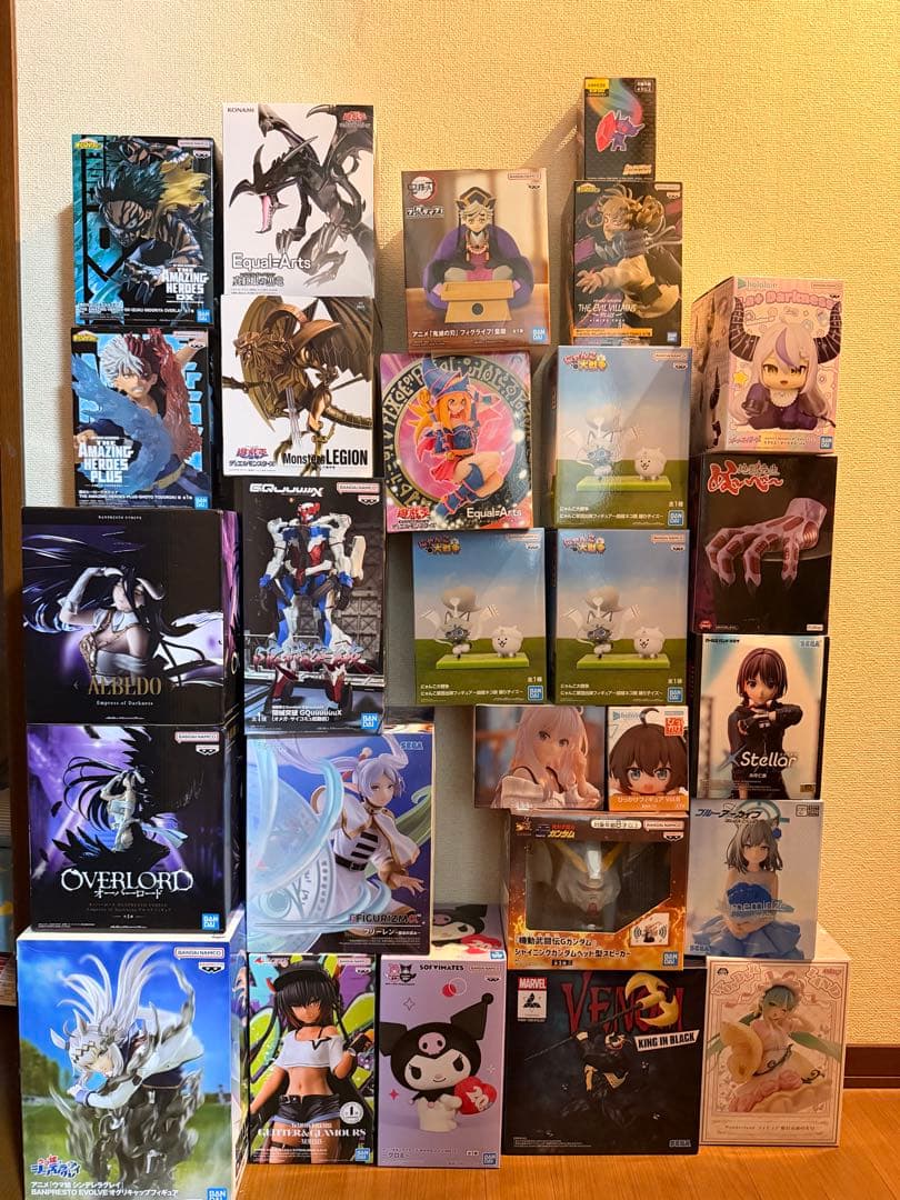 アニメフィギュアまとめ売り未開封 遊戯王 ヒロアカ オーバーロード ガンダム 他