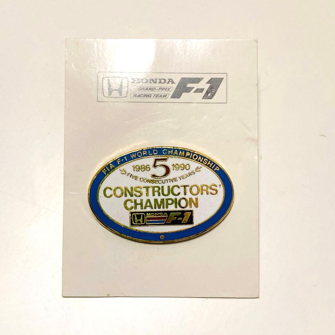F1✳️HONDA『5年連続 コンストラクターズチャンピオン記念ピンバッジ』非売品