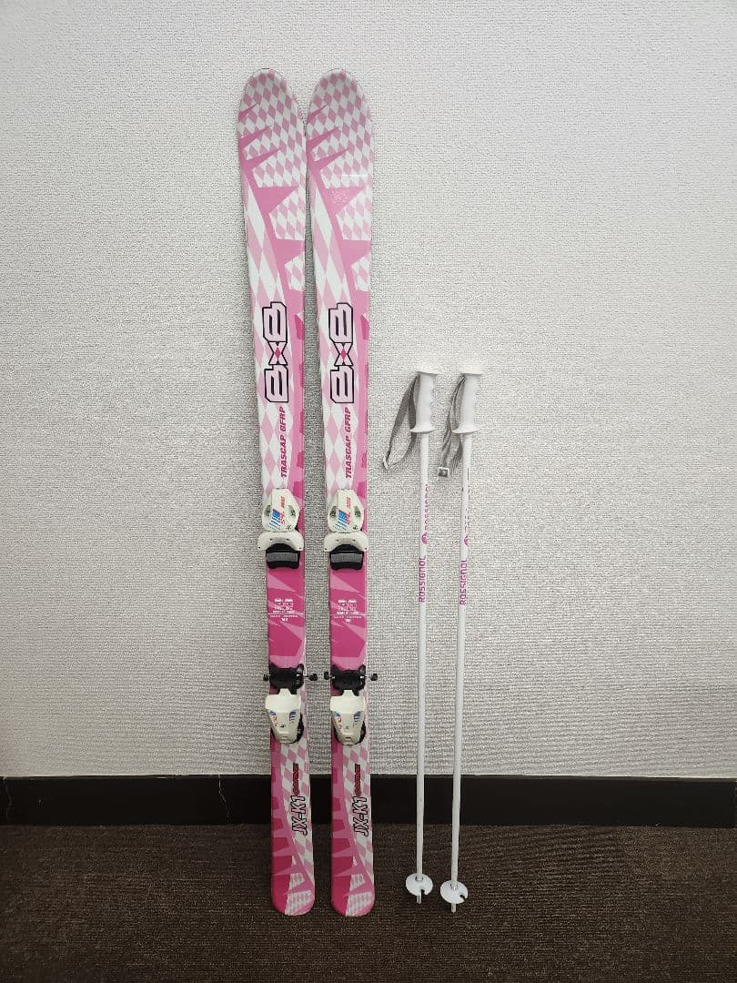 ROSSIGNOL ジュニア スキー 140cm ストック付