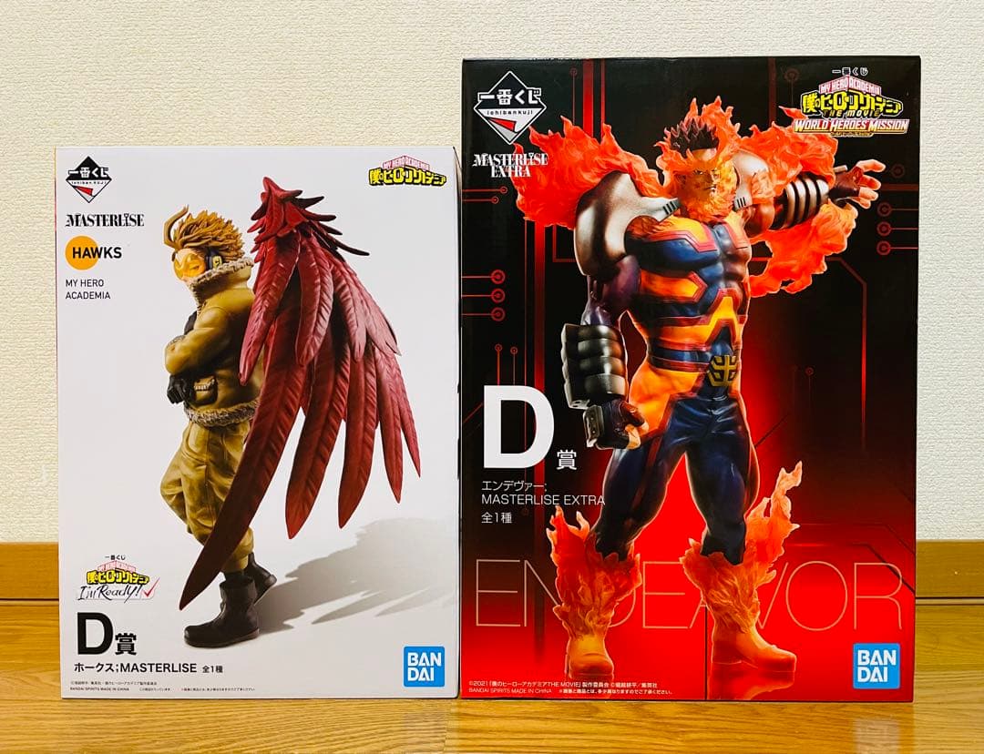 【新品未開封】　一番くじ　ヒロアカ　D賞　ホークス　エンデヴァー　2点セット