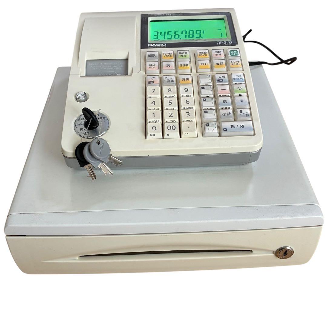 DoctorXNew 　CASIO 電子レジスター TE-340 鍵3種類