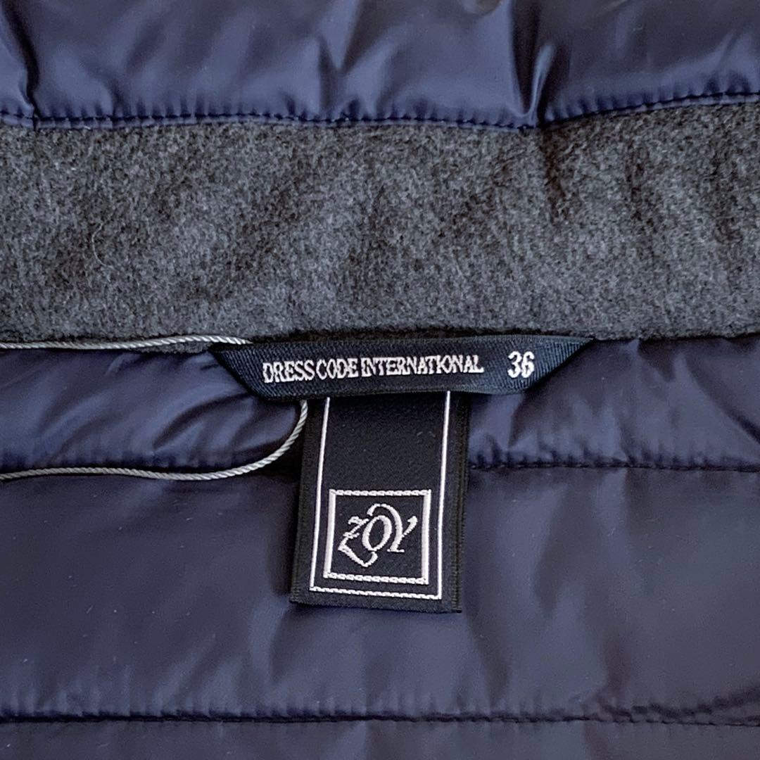 新品 ゾーイ ZOY ネイビー ライト ダウンジャケット レディース36
