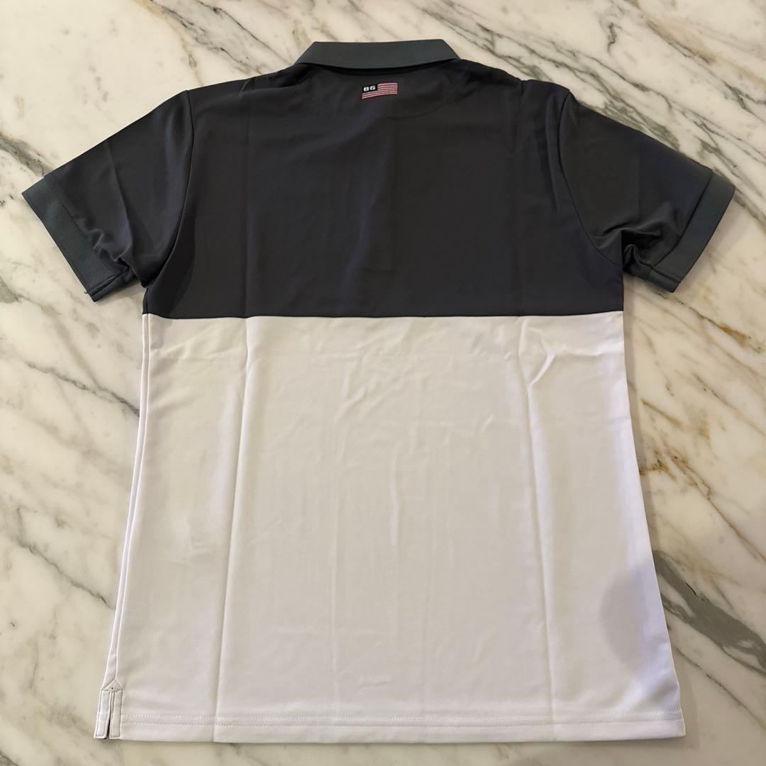 C*3様 美品ブリーフィング　ポロシャツ　グレー　ホワイト　M