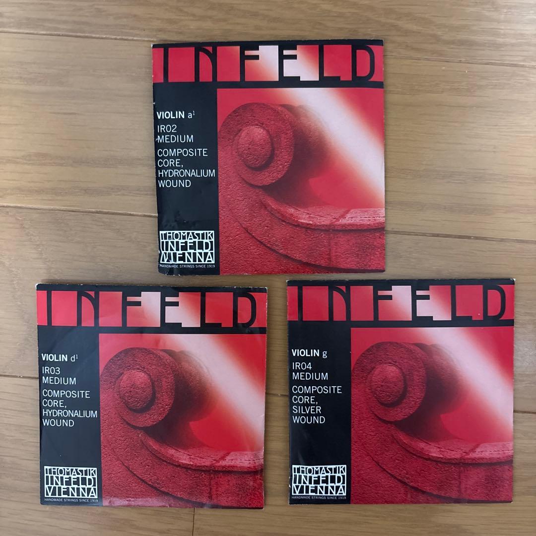 新品未使用　INFELD赤　バイオリン弦 4/4