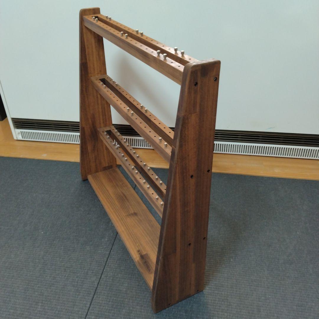 ✨️新品級✨️ WOOD WORKS リールスタンド ブラウン リール置き 釣具