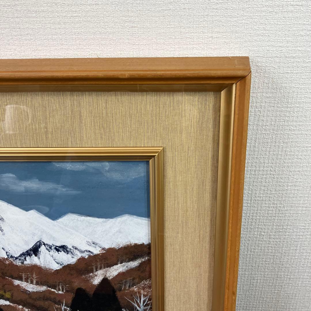 日本画　青柳弥ソ次「待春」