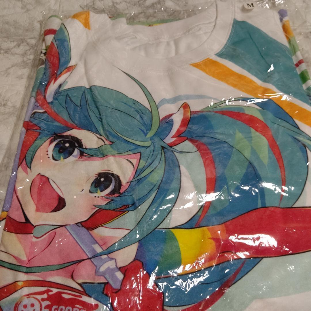 【新品】初音ミク レーシングミク フルグラフィックtシャツ 両面印刷 Msize