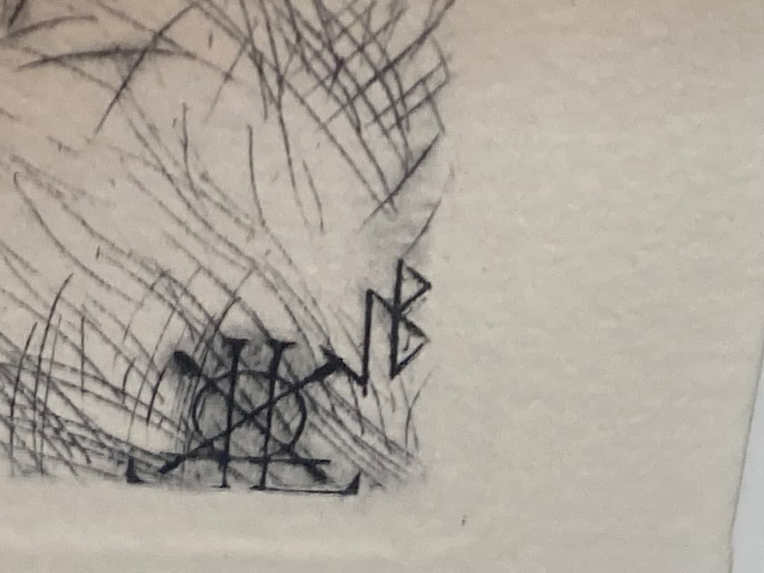 南の島の女性の鉛筆画