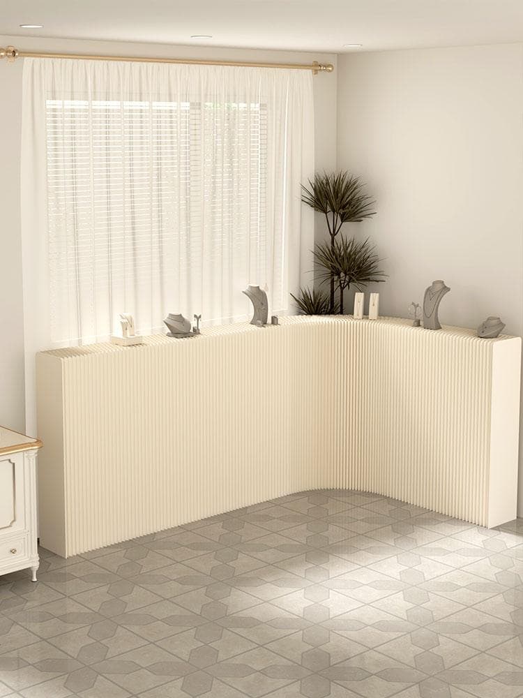 ディスプレイラック 展示台 陳列台 組立不要 折りたたみ長さ2-3ｍ高さ118㎝