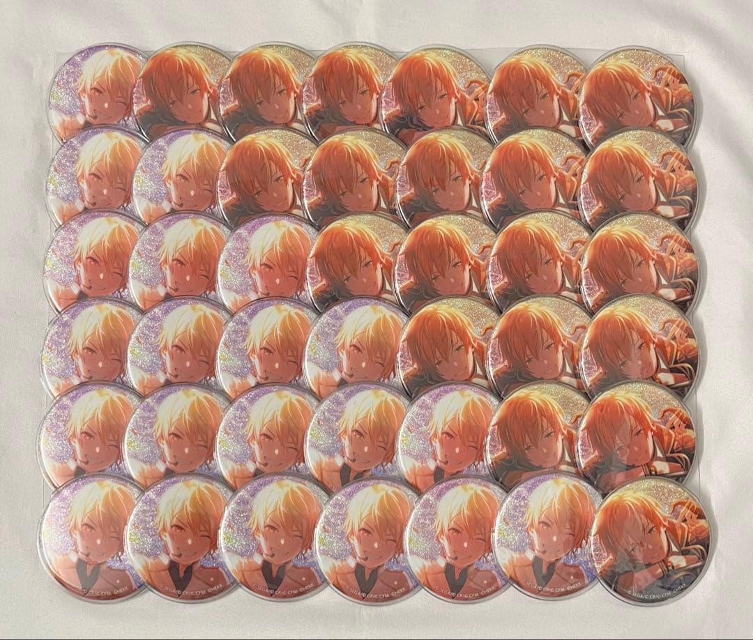 プロセカ あんスタコラボ グリ缶 グリッター缶バッジ 天馬司 東雲彰人 特典付き