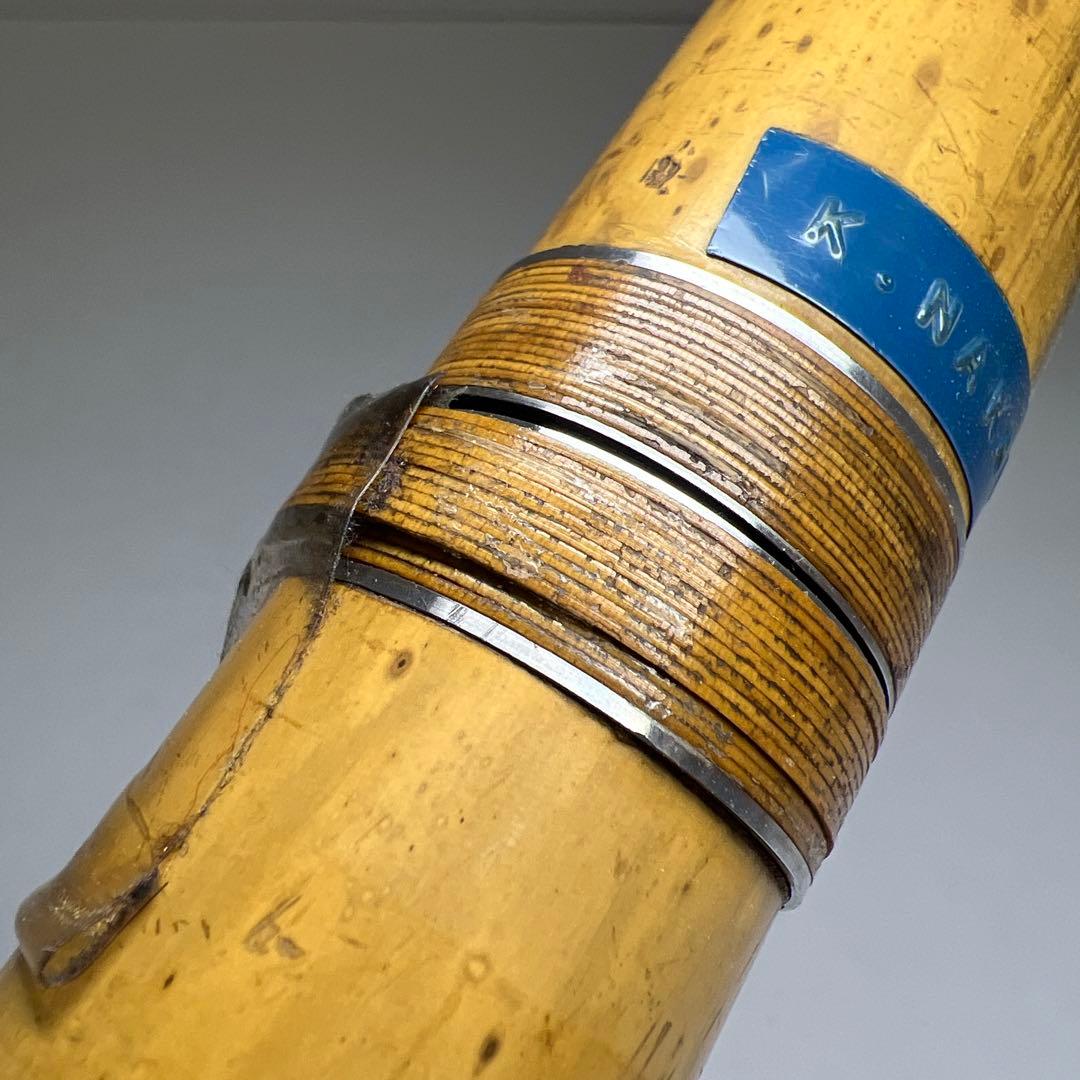 鳳舟在銘　銀三線尺八　長さ約58㎝　東Y7-1218①