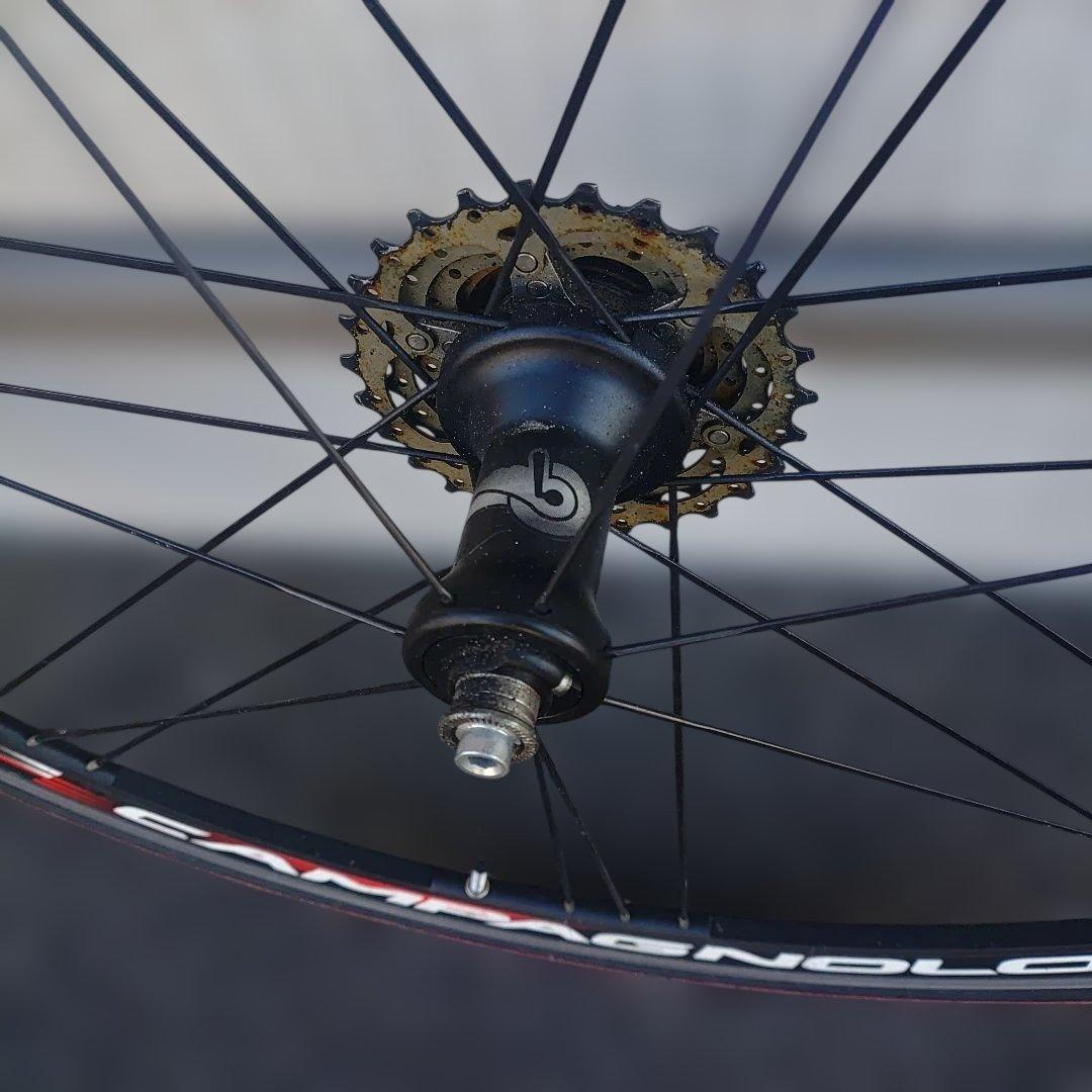 Campagnolo Zonda ホイールセット 700C ブラック/レッド