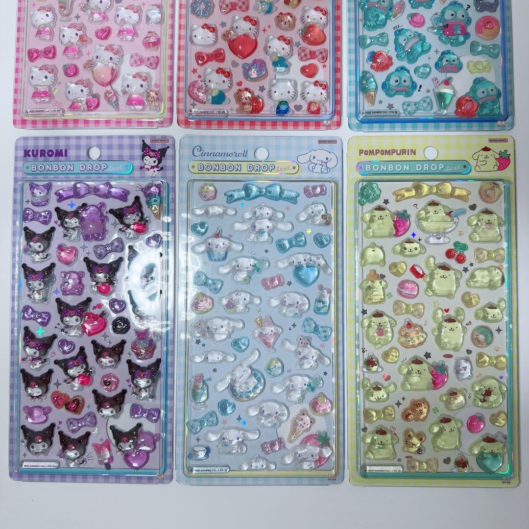 ボンボンドロップシール コンプリート 6種類 サンリオ ボンドロ シール