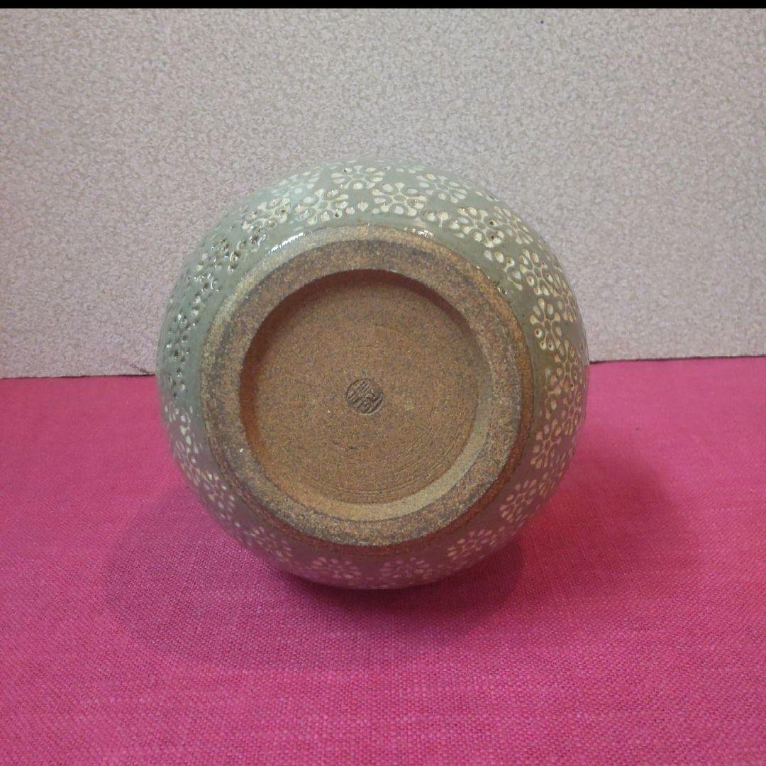 81*Z203陶芸 茶道具 花瓶 花生け 水次