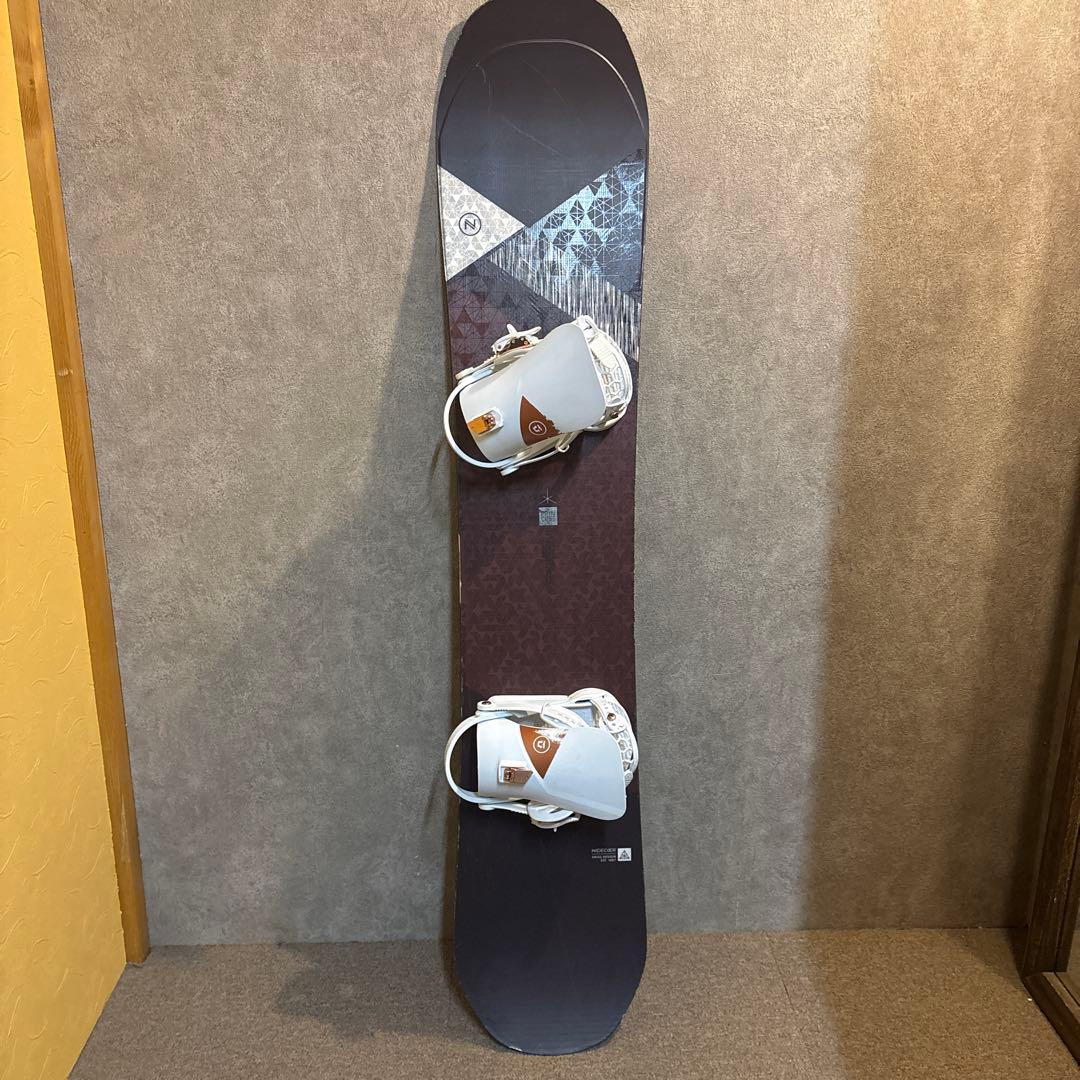 ナイデッカースノーボード板143cm/ユニオンのビンディング付き