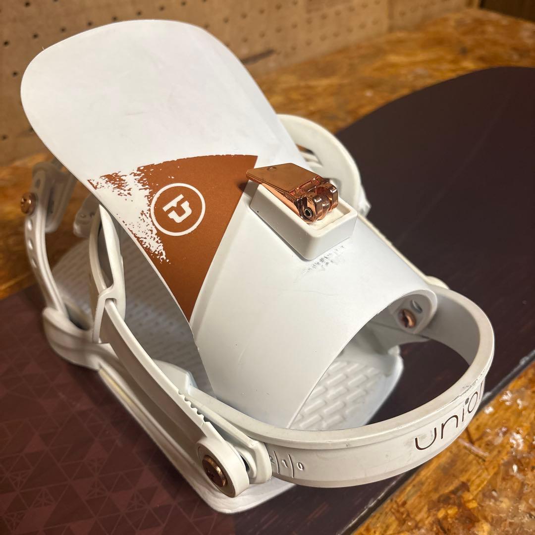 ナイデッカースノーボード板143cm/ユニオンのビンディング付き