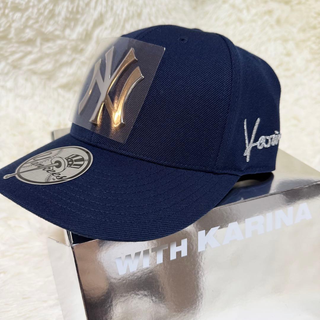 aespa カリナ MLB キャップ 57 帽子 KARINA トレカセット