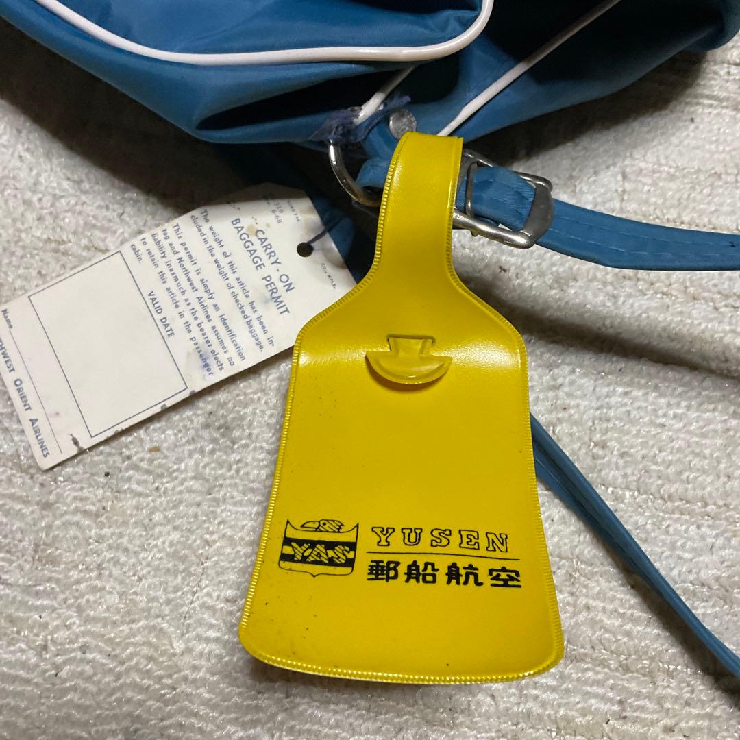 ノースウェスト　オリエント　エアライン　バック。【年代不明、昭和レトロ】。