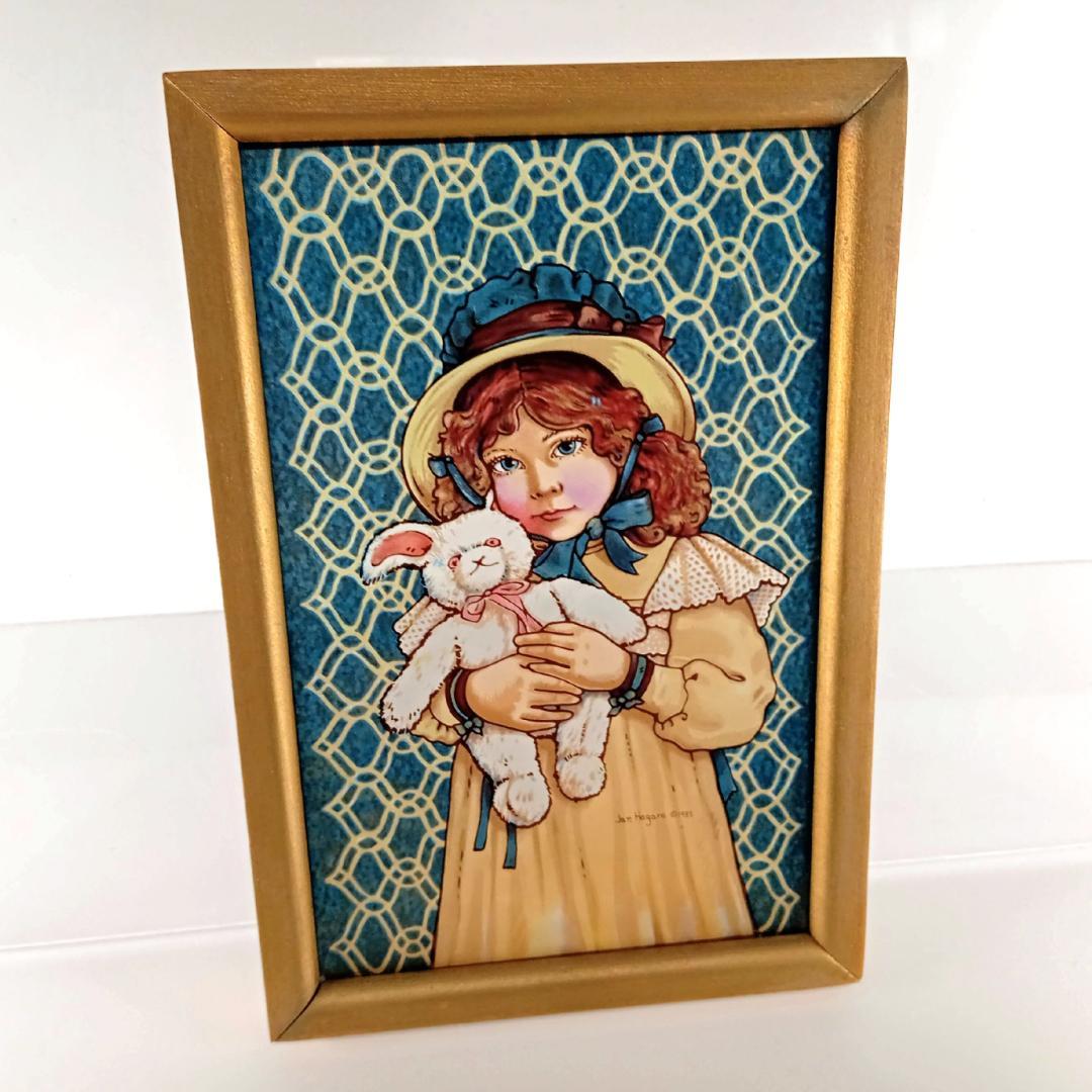 ジャン・ハガラ ステンドグラス 少女とお人形 レスリー グラスマスターズ社