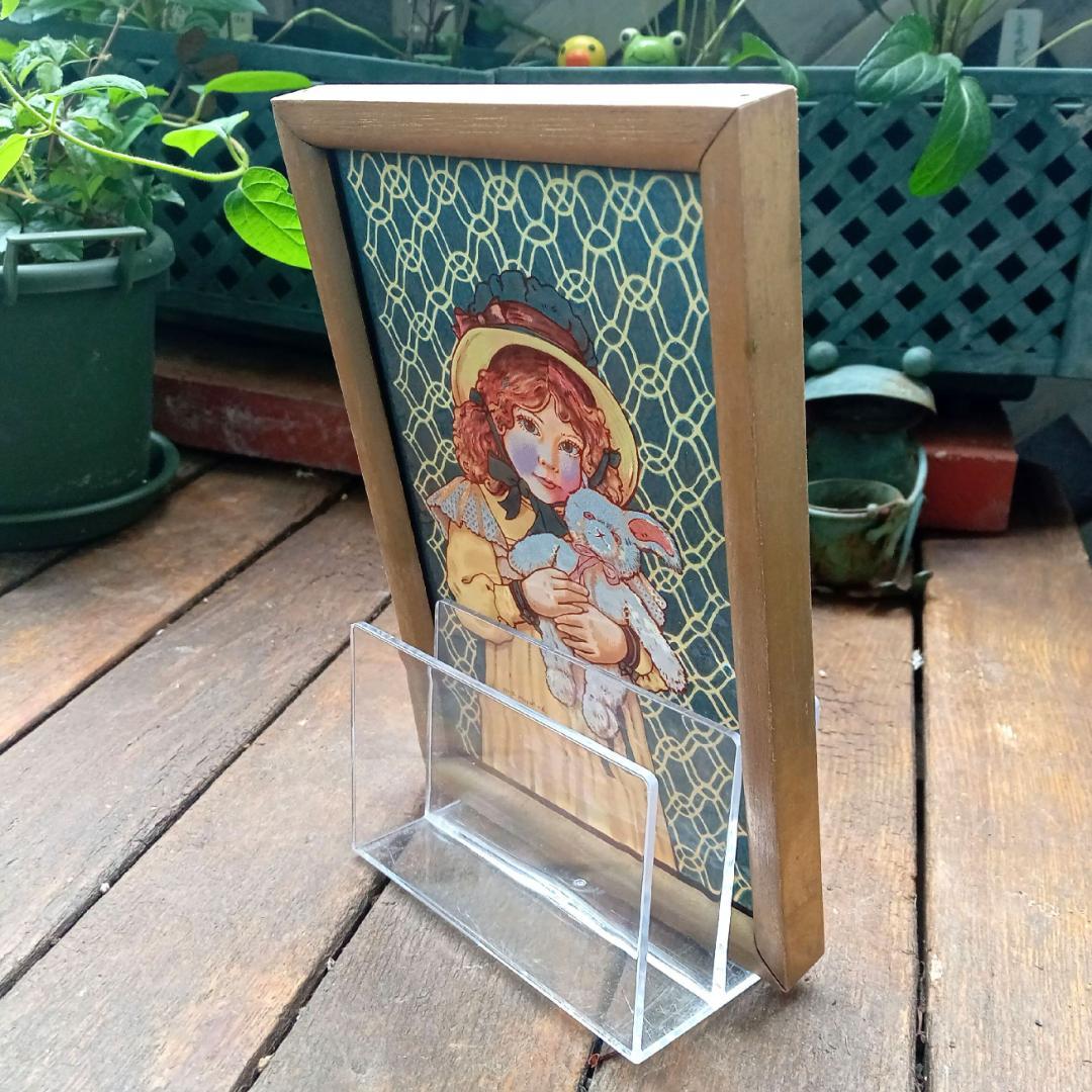 ジャン・ハガラ ステンドグラス 少女とお人形 レスリー グラスマスターズ社