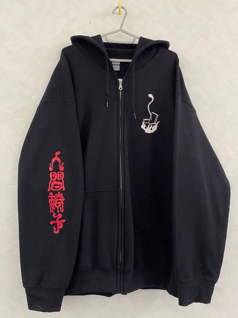 美品 人間椅子 夜光生首 パーカー サイズL SHUN SUZUKI WORKS