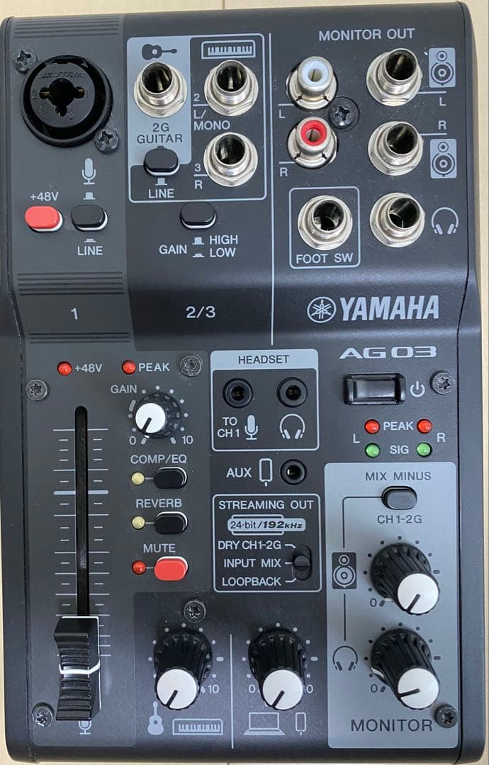DJ機材 YAMAHA AG03 MK2